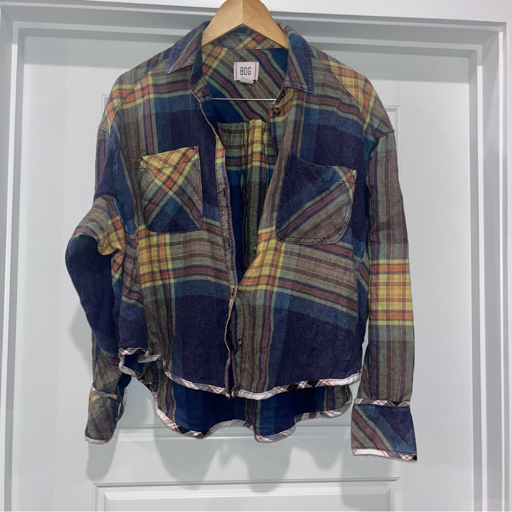 BDG Plaid Button-Up Shirt